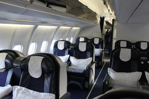 Air Seychelles Business Class - Cabin front