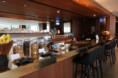 Cathay Pacific Business Class lounge at Bangkok airport - Bar