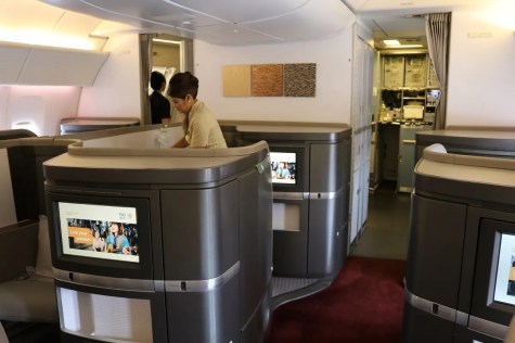 First Class cabin on Boeing 777-300ER