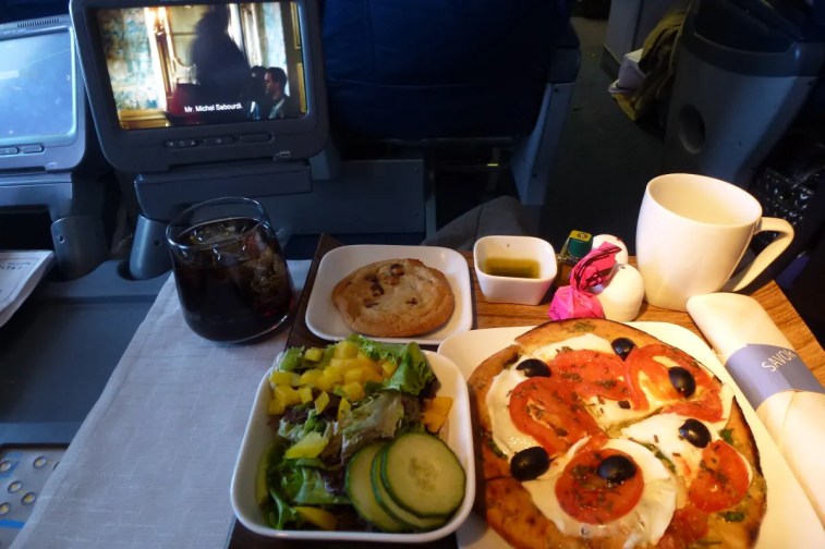 Delta Airlines Business Class - Main dish