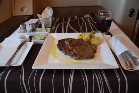 Etihad Airways Diamond First Class - DInner main dish