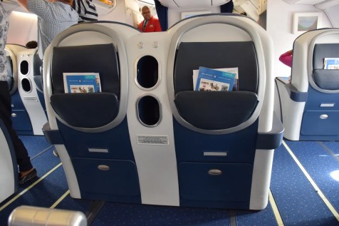 Air Seychelles Business Class - Seat pitch