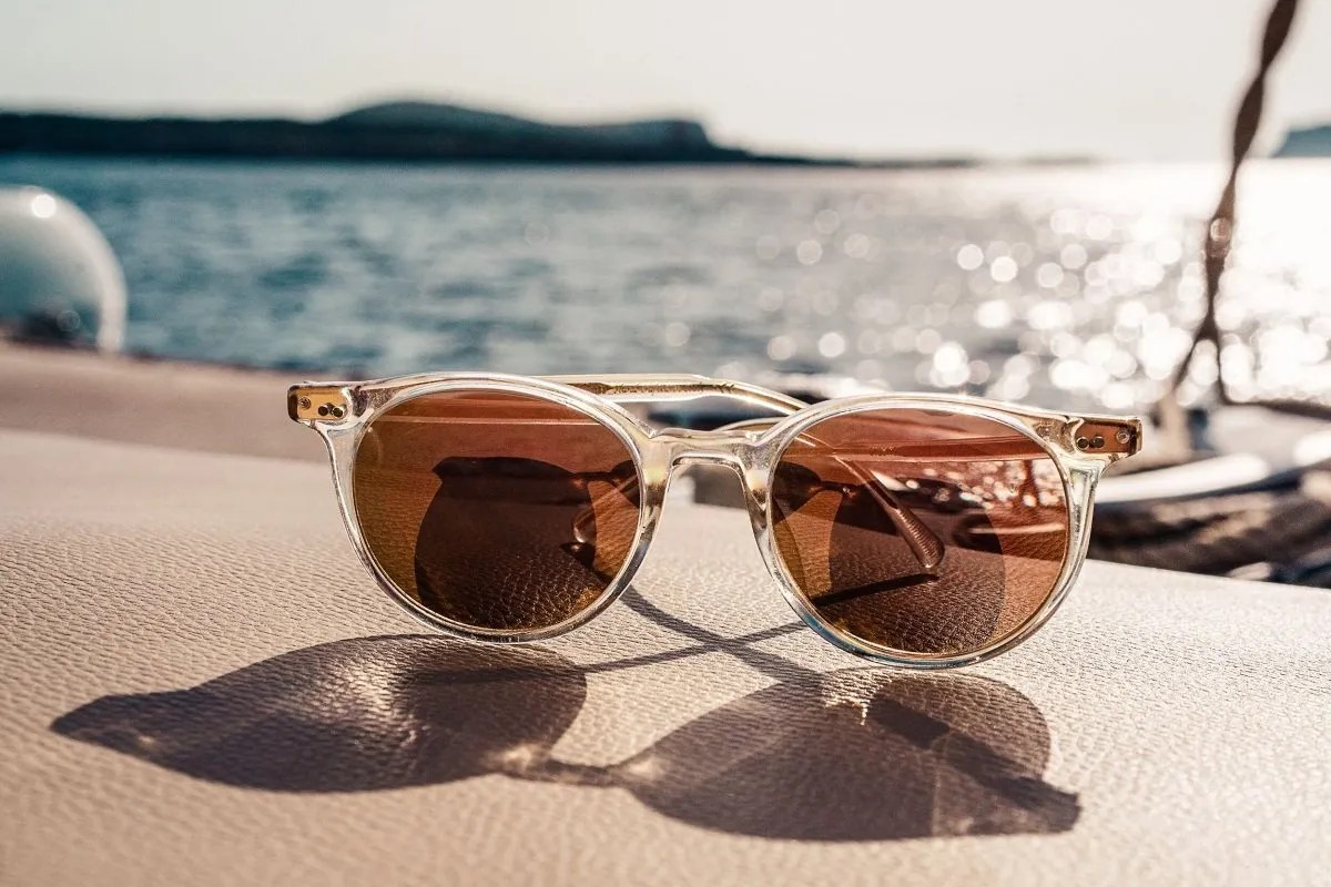 Stylish sunglasses while packing light