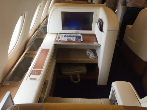 Thai Airways A380 Royal First Class - Window seat