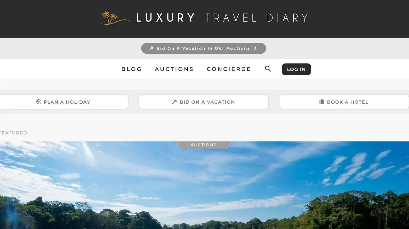 luxury travel diary