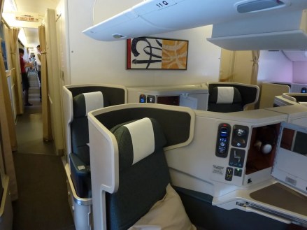 Cathay Pacific Business Class A330 - Cabin