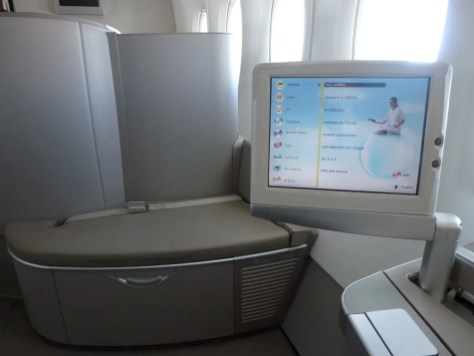 Air France First Class A380 - Entertainment