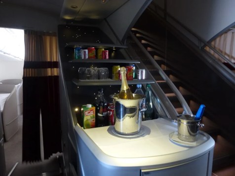 Air France First Class A380 - Free bar