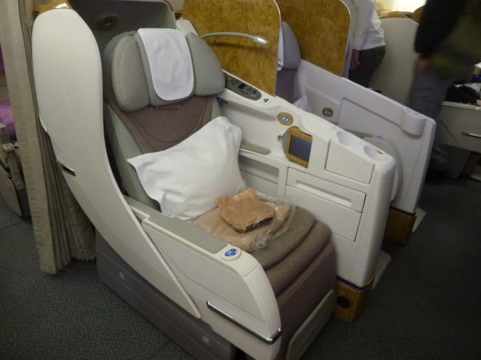 Emirates Business Class - Seat