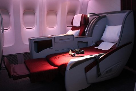 Qatar Airways Business Class - Seat Flat