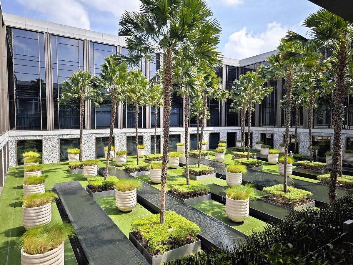 One of the courtyard