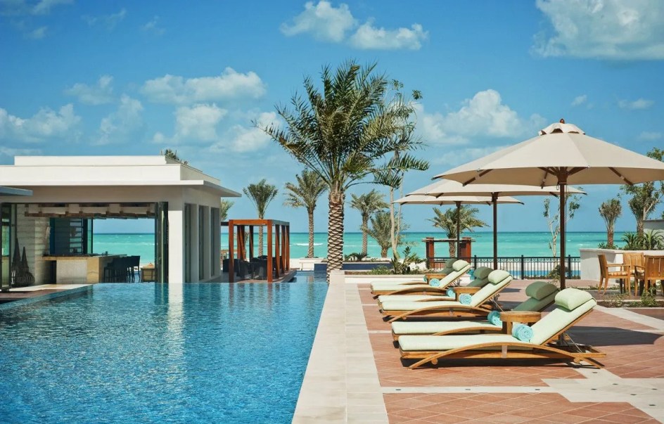 St Regis Saadiyat main pool and beach