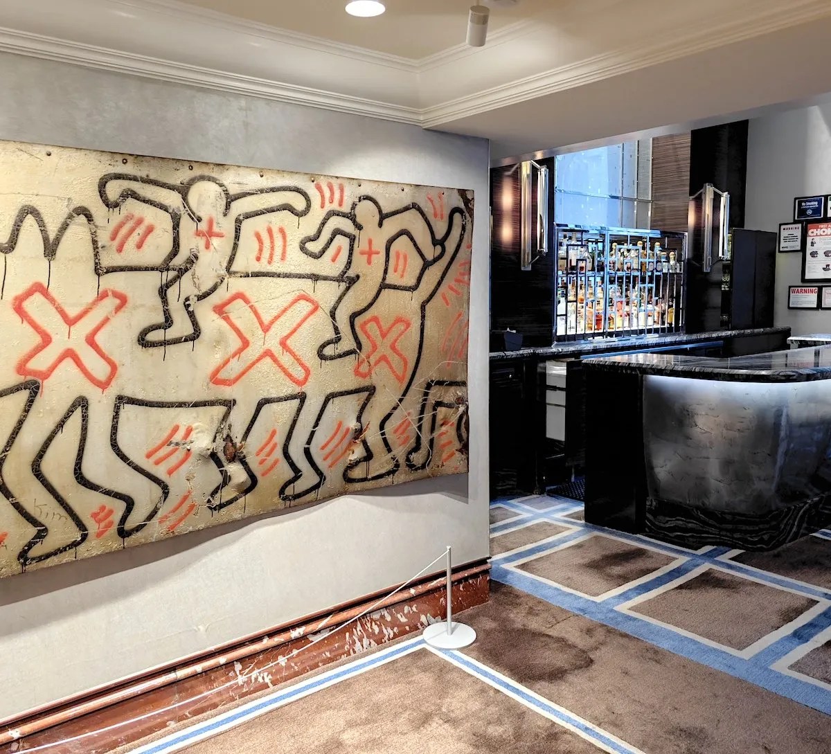 Peninsula New York - Keith Haring art pieces at the Bar